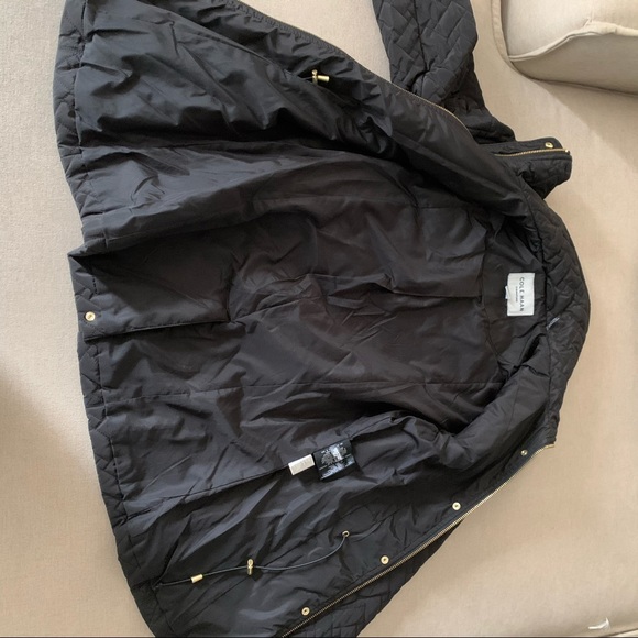Cole Haan Black Quilted Gold ZIP Snap NWOT Jacket - Picture 12 of 12